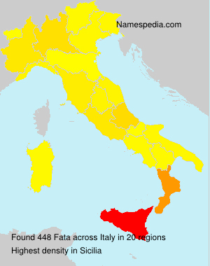 Surname Fata in Italy Surname Fata in Italy