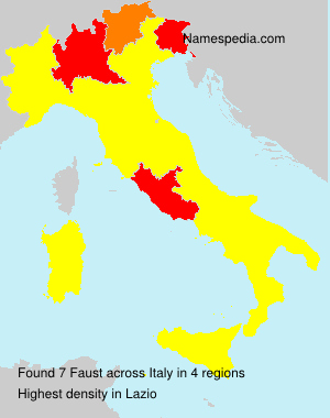Surname Faust in Italy Surname Faust in Italy