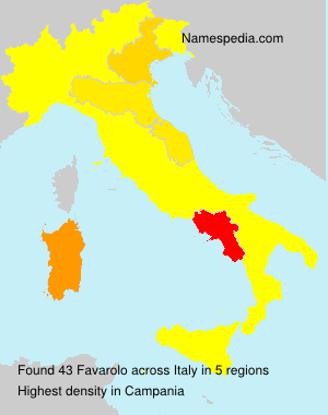 Surname Favarolo in Italy Surname Favarolo in Italy