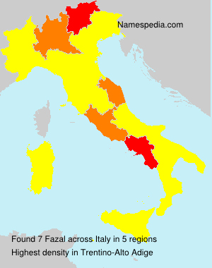 Surname Fazal in Italy Surname Fazal in Italy