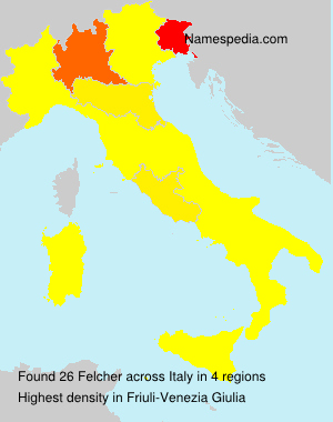Surname Felcher in Italy Surname Felcher in Italy