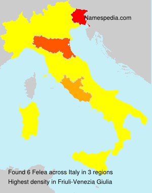 Surname Felea in Italy Surname Felea in Italy