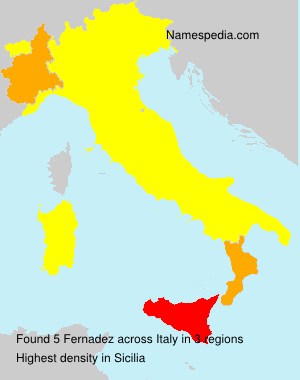 Surname Fernadez in Italy Surname Fernadez in Italy