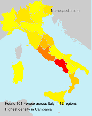 Surname Feroce in Italy Surname Feroce in Italy