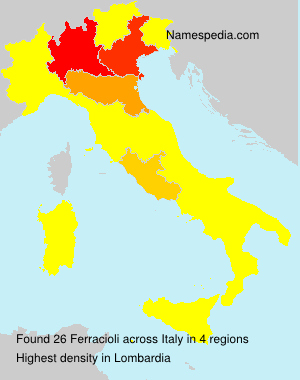 Surname Ferracioli in Italy Surname Ferracioli in Italy