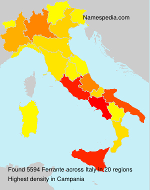 Surname Ferrante in Italy Surname Ferrante in Italy