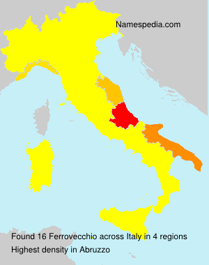 Surname Ferrovecchio in Italy Surname Ferrovecchio in Italy