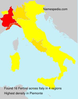 Surname Fertino in Italy Surname Fertino in Italy