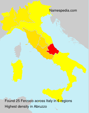 Surname Ferzoco in Italy Surname Ferzoco in Italy