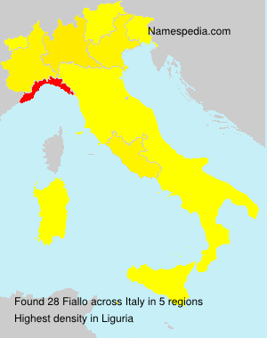 Surname Fiallo in Italy Surname Fiallo in Italy