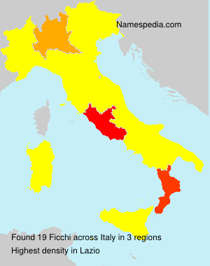 Surname Ficchi in Italy Surname Ficchi in Italy