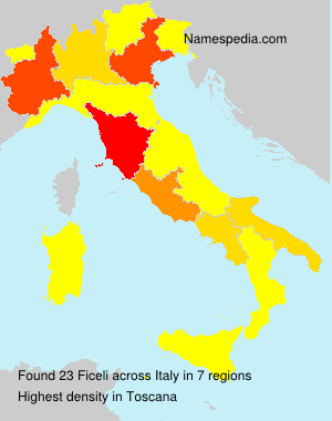 Surname Ficeli in Italy Surname Ficeli in Italy