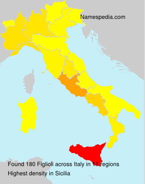 Surname Figlioli in Italy Surname Figlioli in Italy