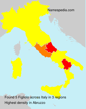 Surname Figliolo in Italy Surname Figliolo in Italy