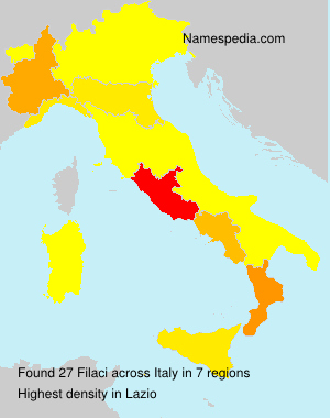 Surname Filaci in Italy Surname Filaci in Italy