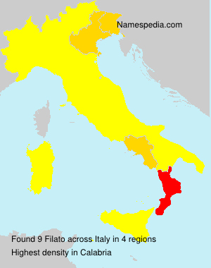 Surname Filato in Italy Surname Filato in Italy
