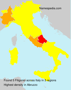 Surname Filigonio in Italy Surname Filigonio in Italy