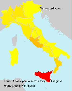 Surname Filippello in Italy Surname Filippello in Italy