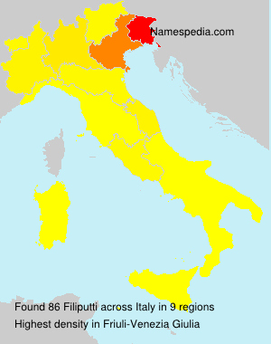 Surname Filiputti in Italy Surname Filiputti in Italy