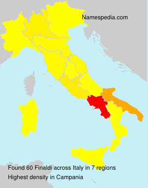 Surname Finaldi in Italy Surname Finaldi in Italy