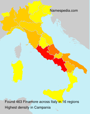 Surname Finamore in Italy Surname Finamore in Italy