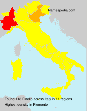 Surname Finello in Italy Surname Finello in Italy
