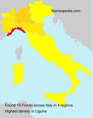 Surname Finollo in Italy Surname Finollo in Italy