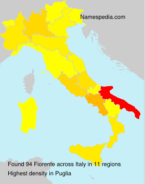 Surname Fiorente in Italy Surname Fiorente in Italy