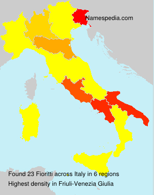 Surname Fioritti in Italy Surname Fioritti in Italy