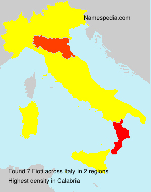 Surname Fioti in Italy Surname Fioti in Italy