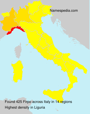 Surname Firpo in Italy Surname Firpo in Italy