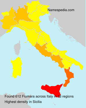 Surname Fiumara in Italy Surname Fiumara in Italy