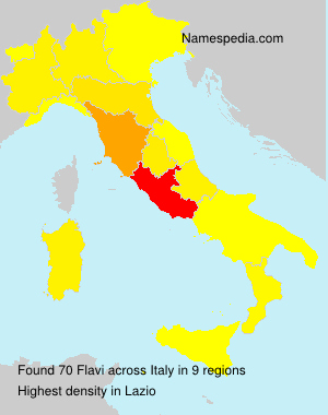 Surname Flavi in Italy Surname Flavi in Italy