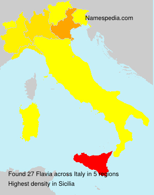 Surname Flavia in Italy Surname Flavia in Italy