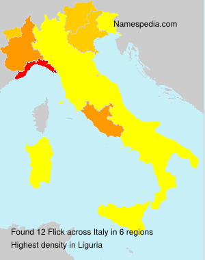 Surname Flick in Italy Surname Flick in Italy