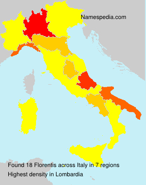 Surname Florentis in Italy Surname Florentis in Italy