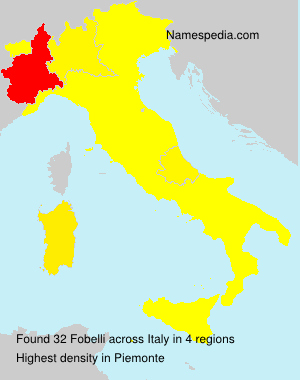 Surname Fobelli in Italy Surname Fobelli in Italy