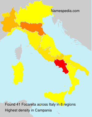 Surname Focareta in Italy Surname Focareta in Italy