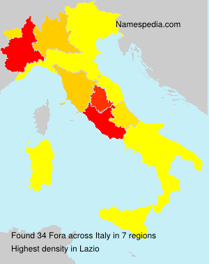 Surname Fora in Italy Surname Fora in Italy