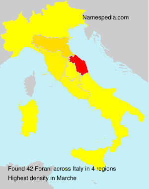 Surname Forani in Italy Surname Forani in Italy