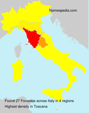 Surname Forasiepi in Italy Surname Forasiepi in Italy