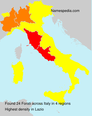 Surname Forati in Italy Surname Forati in Italy