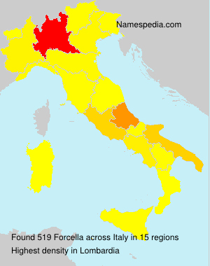 Surname Forcella in Italy Surname Forcella in Italy