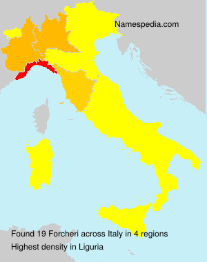 Surname Forcheri in Italy Surname Forcheri in Italy