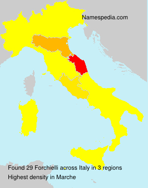 Surname Forchielli in Italy Surname Forchielli in Italy