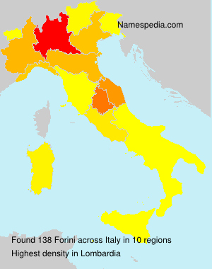 Surname Forini in Italy Surname Forini in Italy