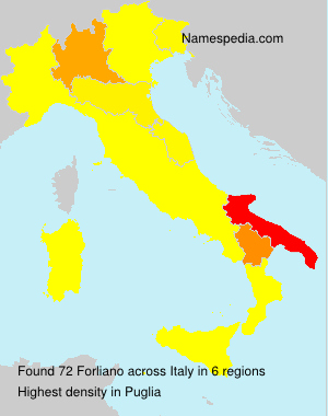 Surname Forliano in Italy Surname Forliano in Italy