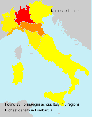 Surname Formaggini in Italy Surname Formaggini in Italy
