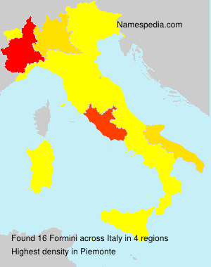 Surname Formini in Italy