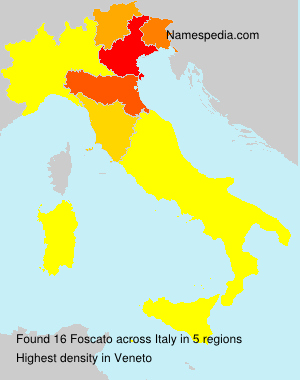 Surname Foscato in Italy Surname Foscato in Italy